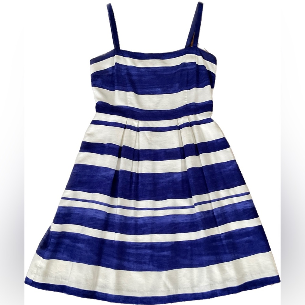 Loft Sundress Blue and White Stripe Size 4